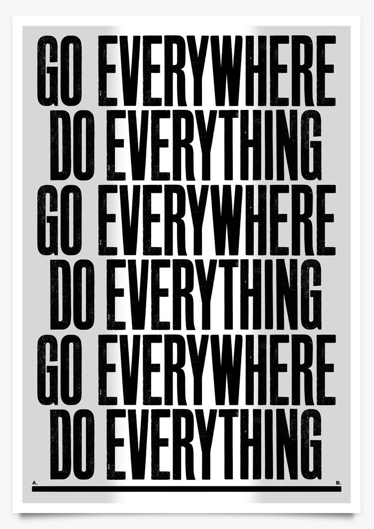 EVERYTHING - Art Print by Anthony Burrill | Another Fine Mess