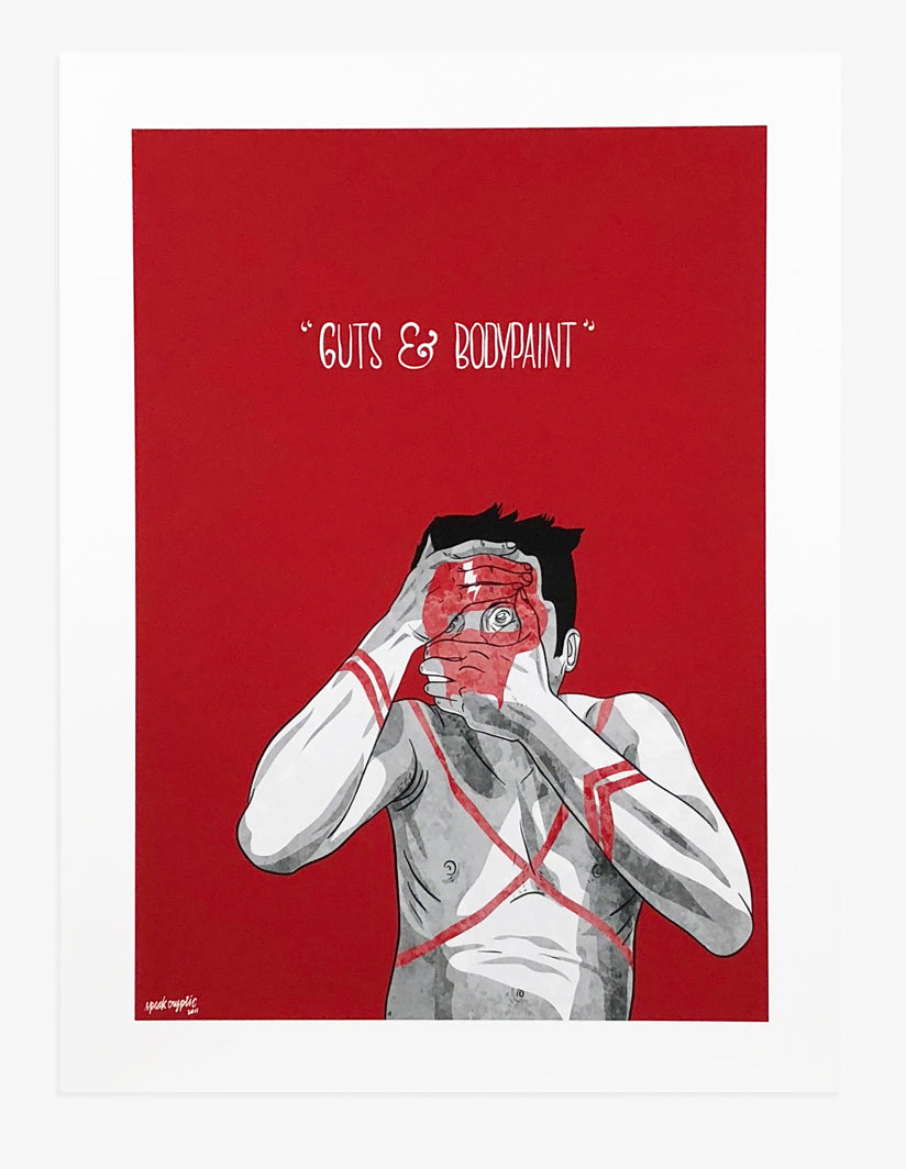 Guts and Bodypaint - Art Print by Speak Cryptic | Another Fine Mess