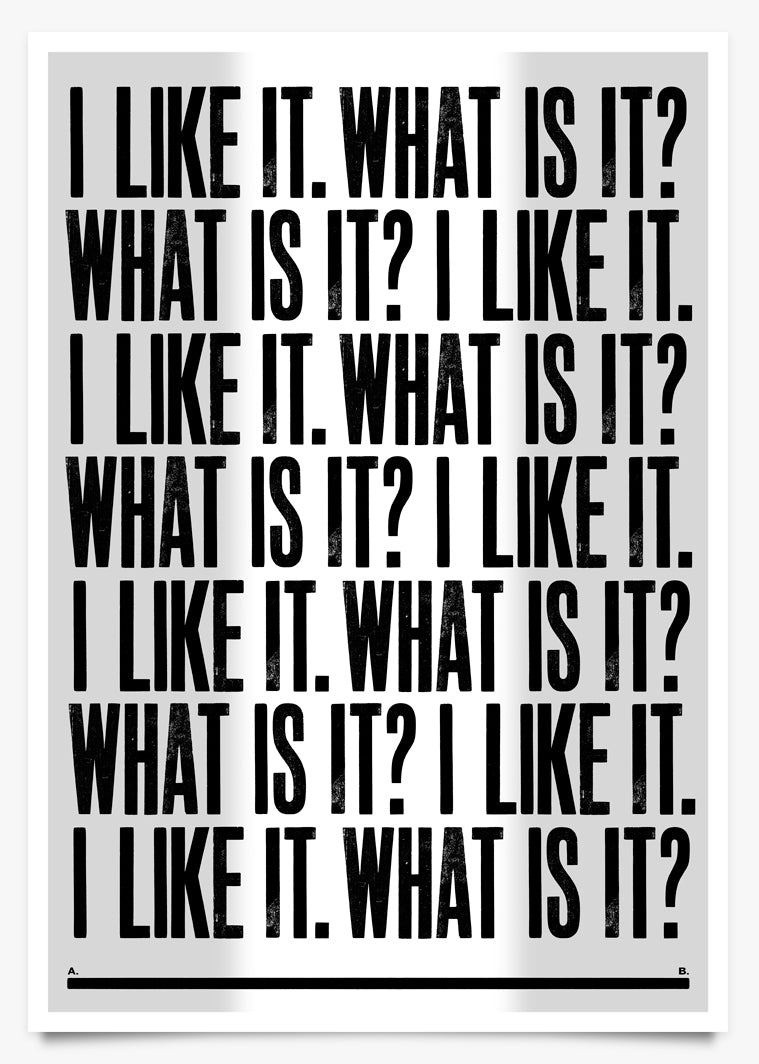 LIKE - Art Print by Anthony Burrill | Another Fine Mess