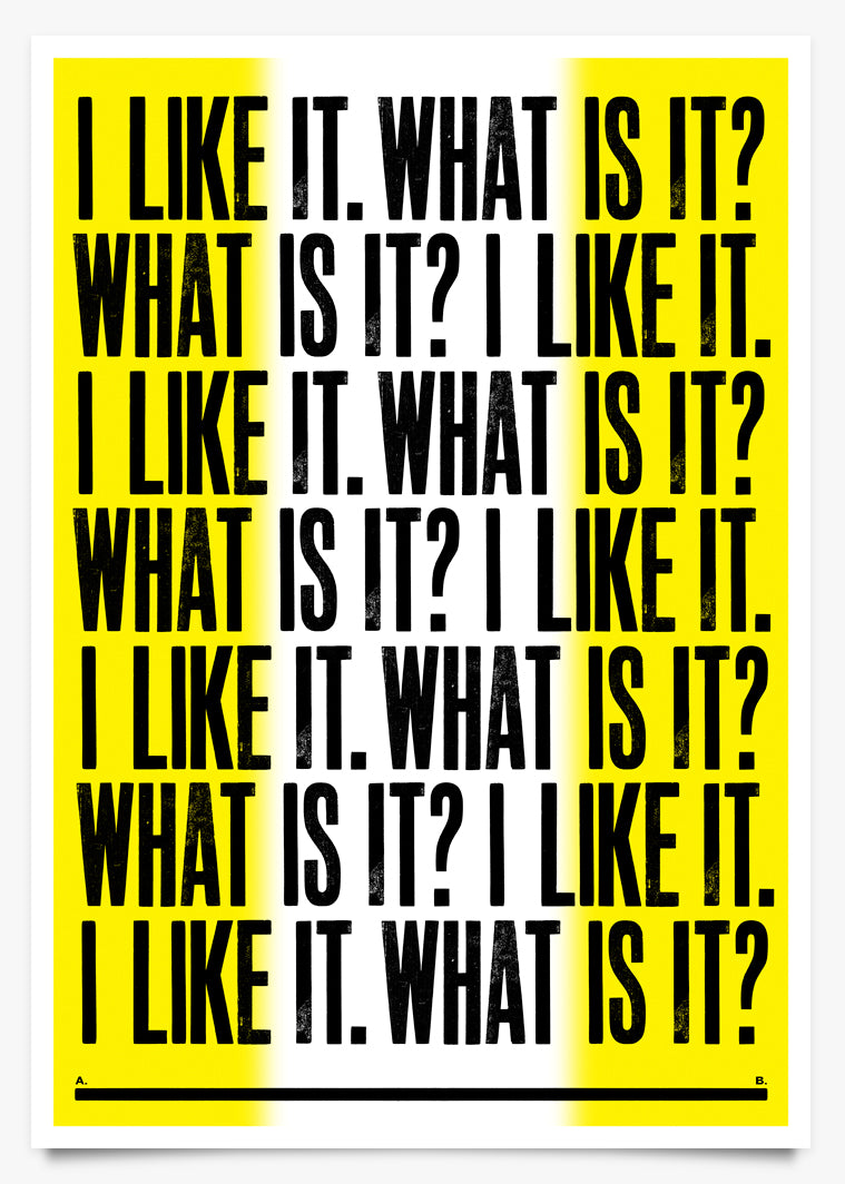 LIKE - Art Print by Anthony Burrill | Another Fine Mess