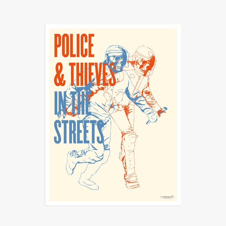 Police and Thieves - Art Print by Max-o-matic | Another Fine Mess