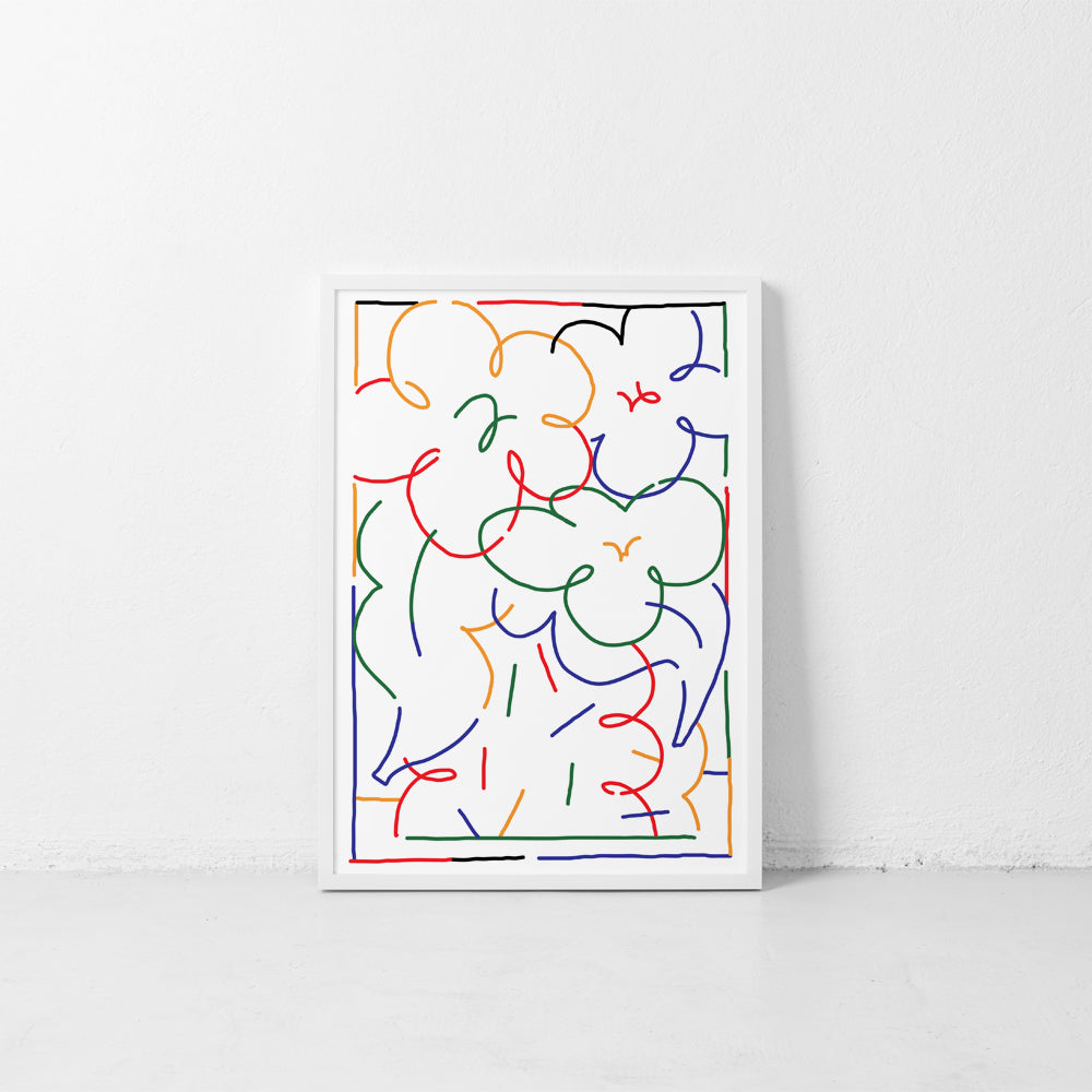 Three Flowers - Art Print by Jordy van den Nieuwendijk | Another Fine Mess