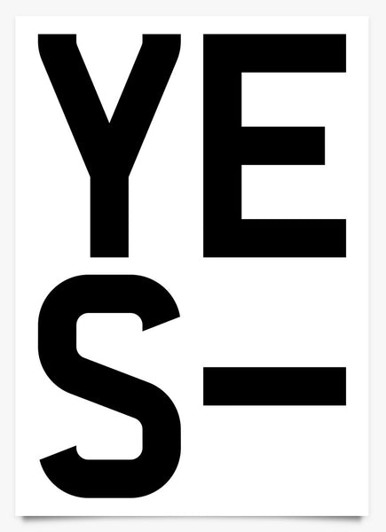 Word Power - YES - Art Print by Michael C Place | Another Fine Mess